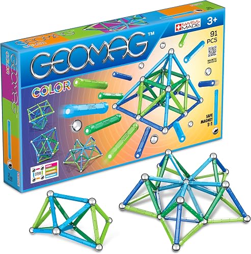 Geomag Classic Color 91 Piezas Magnéticas Construcción 3+ años